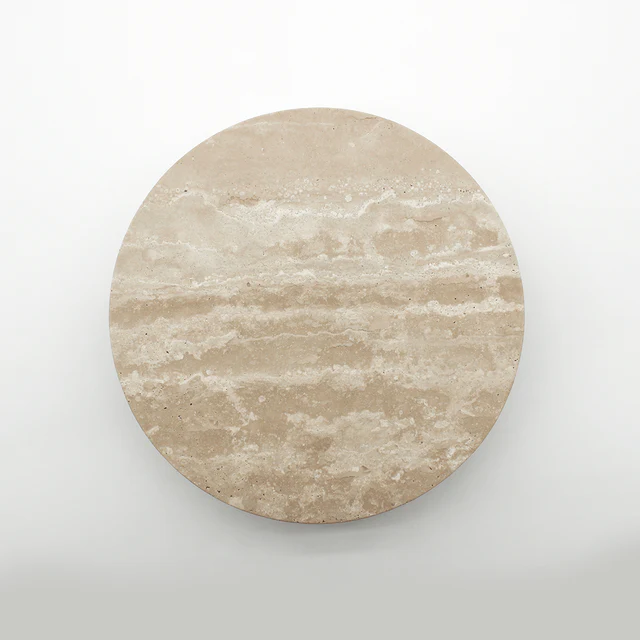 Travertine Circular Front Door Entry Pull 200mm (Sold as Pair)